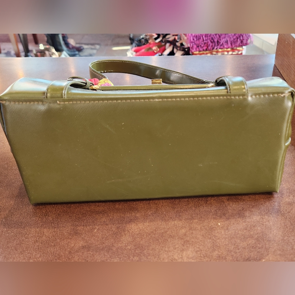 Vintage Green Leather Stylemark Purse - Picture 7 of 9